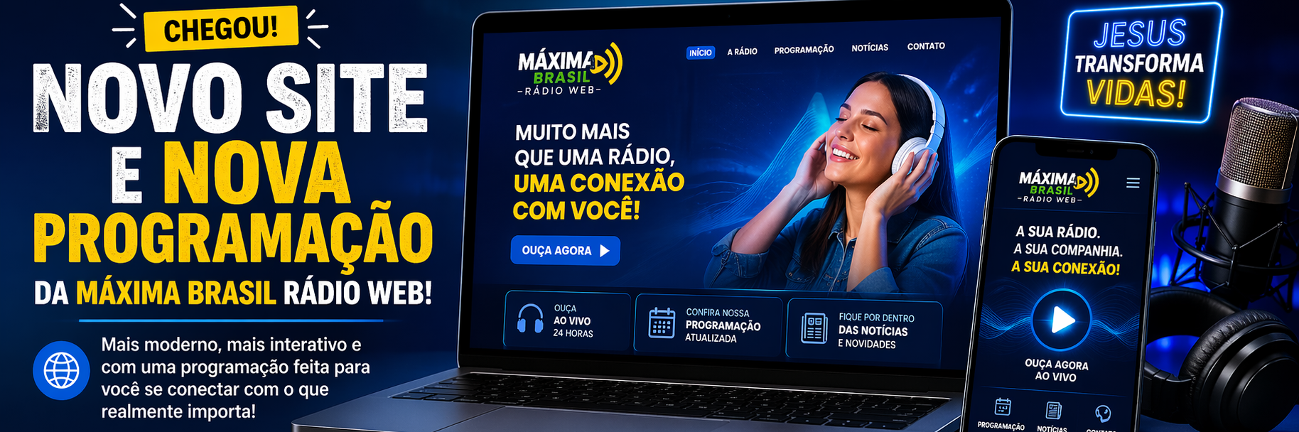 Novo site da Máxima